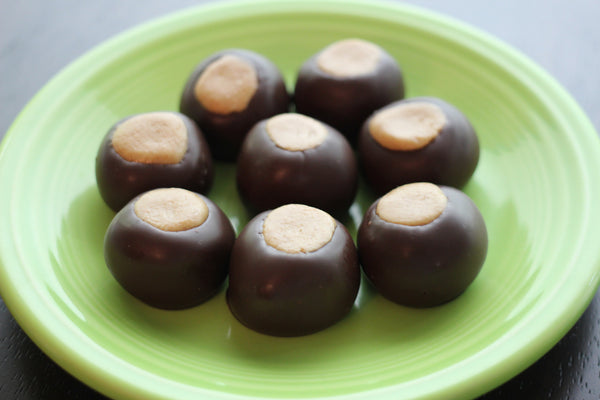 Dark Chocolate Buckeyes - Signature Handmade Chocolate Peanut Butter Candy