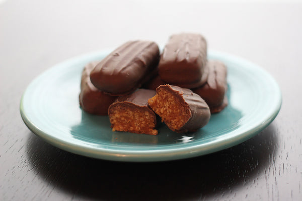 Dark Chocolate Billion Bars - Handmade Caramel Rice Crisp Chocolate Candy